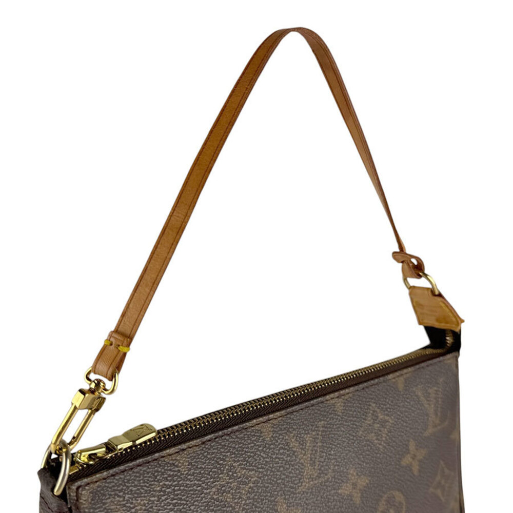 LOUIS VUITTON Brown Monogram Canvas Pochette Mini Bag - Picture 10 of 12